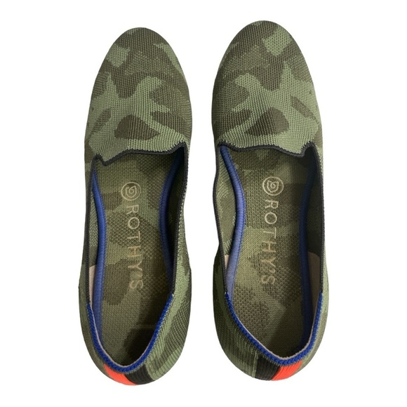 Rothy's Round Toe Knit Ballet Flats Slip On size 8 CAMOUFLAGE - Picture 5 of 14